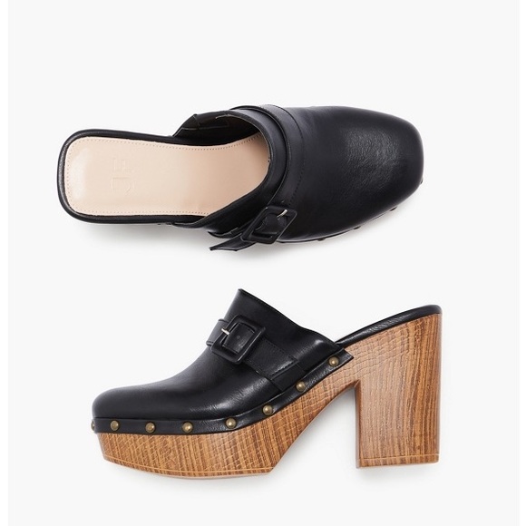 New black clog heels - Picture 3 of 10